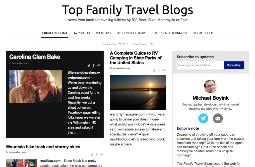 Top Family Travel Blogs