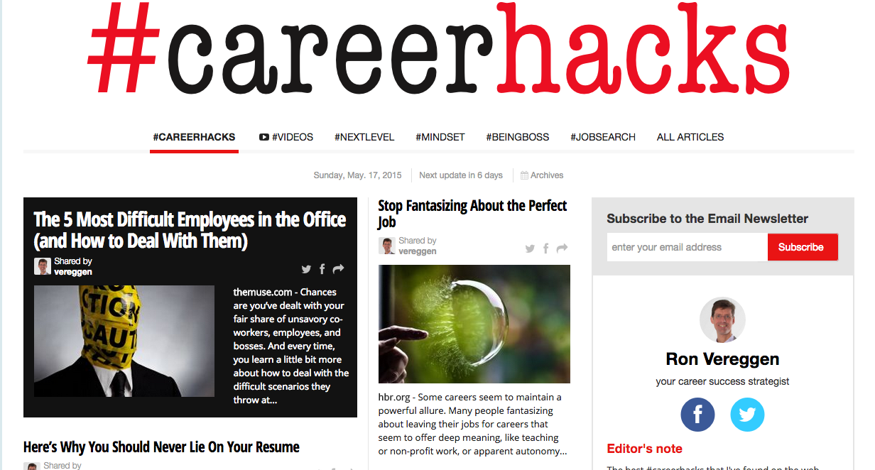 #careerhacks paper